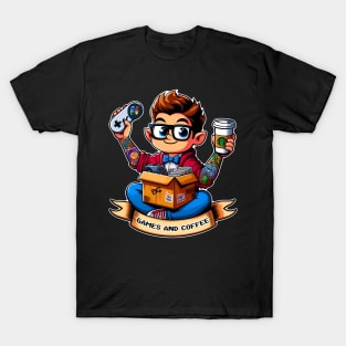 Games and coffee geek T-Shirt